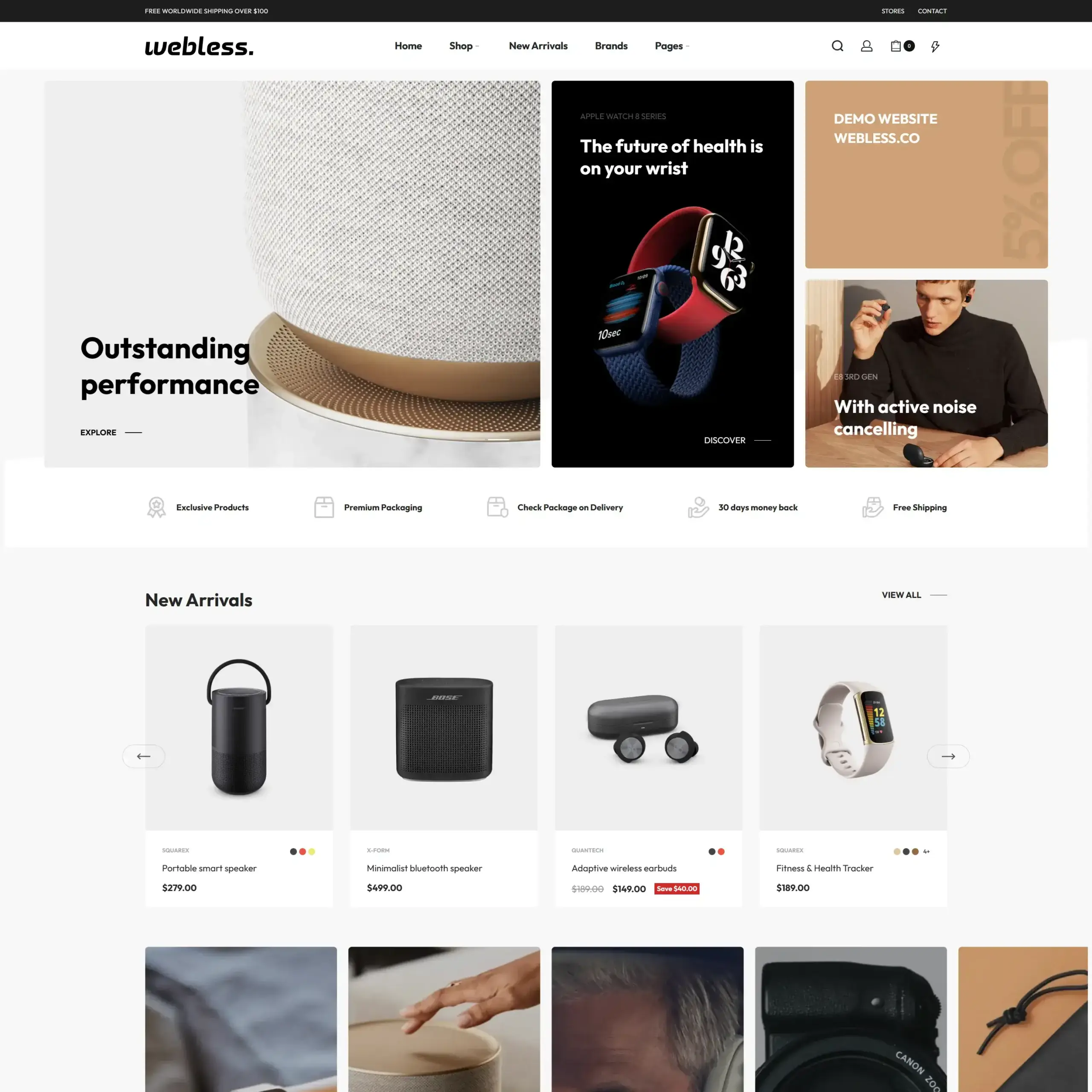 Optimized website performance.